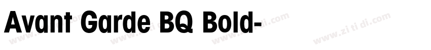 Avant Garde BQ Bold字体转换